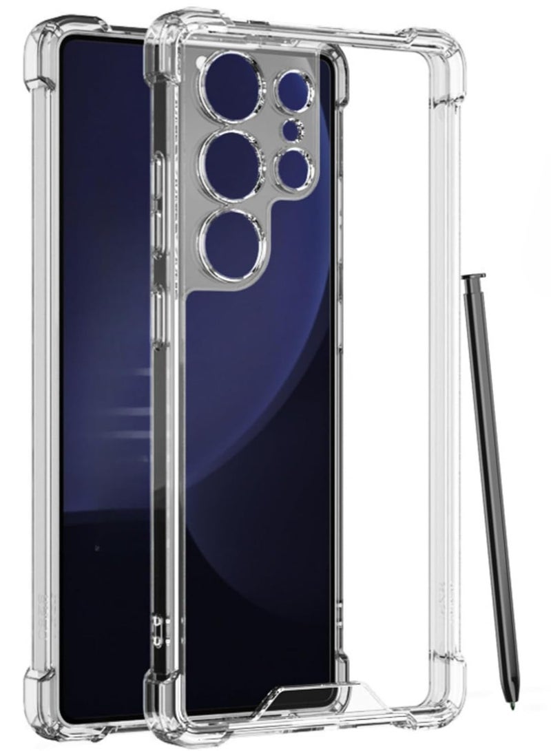 ACLIX Clear Case Compatible with Samsung Galaxy S25 Ultra 5G 6.9inch, Clear TPU Case with 4 Corners Shockproof Protection & Camera Protection Anti-Slip (Clear) - Image 1